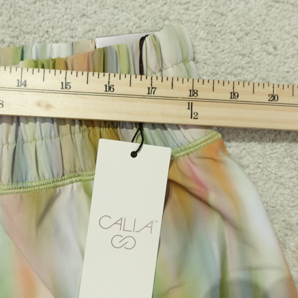 NWT Calia Womens High-Rise Step-Up Shorts Filtered Floral Multi Plus Size 1X - Picture 3 of 7